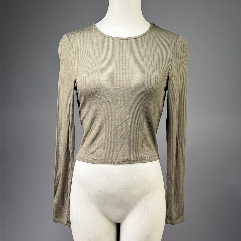 Tommy Hilfiger Olive Long Sleeve Top (rack 15)